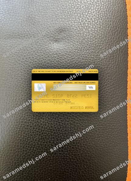 Lithuania Swedbank visa electron card photolook back